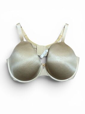 Cacique 46DD Bra Lightly Lined Full Coverage Support Underwire Plus Size Beige